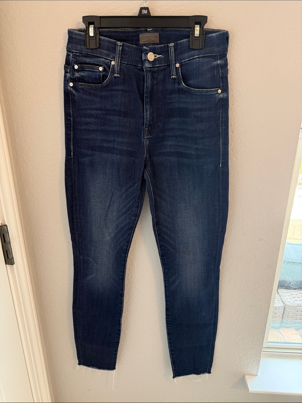 MOTHER Dark Indigo Skinny Jeans